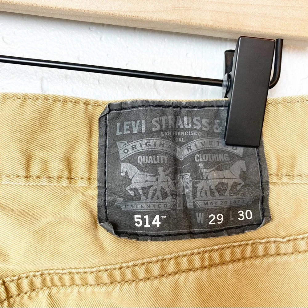 Men’s Levi’s 514 tan jeans khaki pants W29 x L30